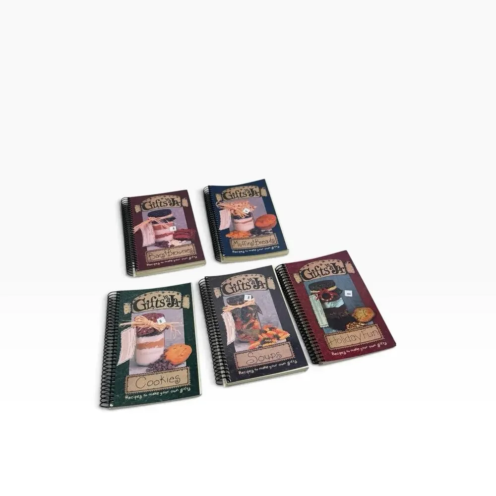 VTG Y2K Gifts In A Jar Spiral Cook Book Recipe Cards For Handcrafted Gifts Lot 5